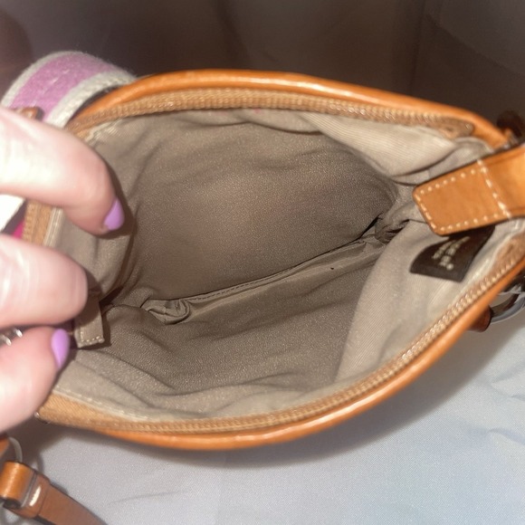 Coach Signature C Pastel Rainbow Scribble Swingpack Crossbody Bag Purse Y2K - Picture 7 of 14